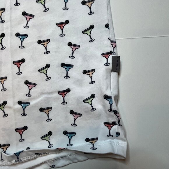 Stone Rose Margarita Graphic Print Short Sleeve Button Up Shirt SZ XL TG Polo - Picture 12 of 16